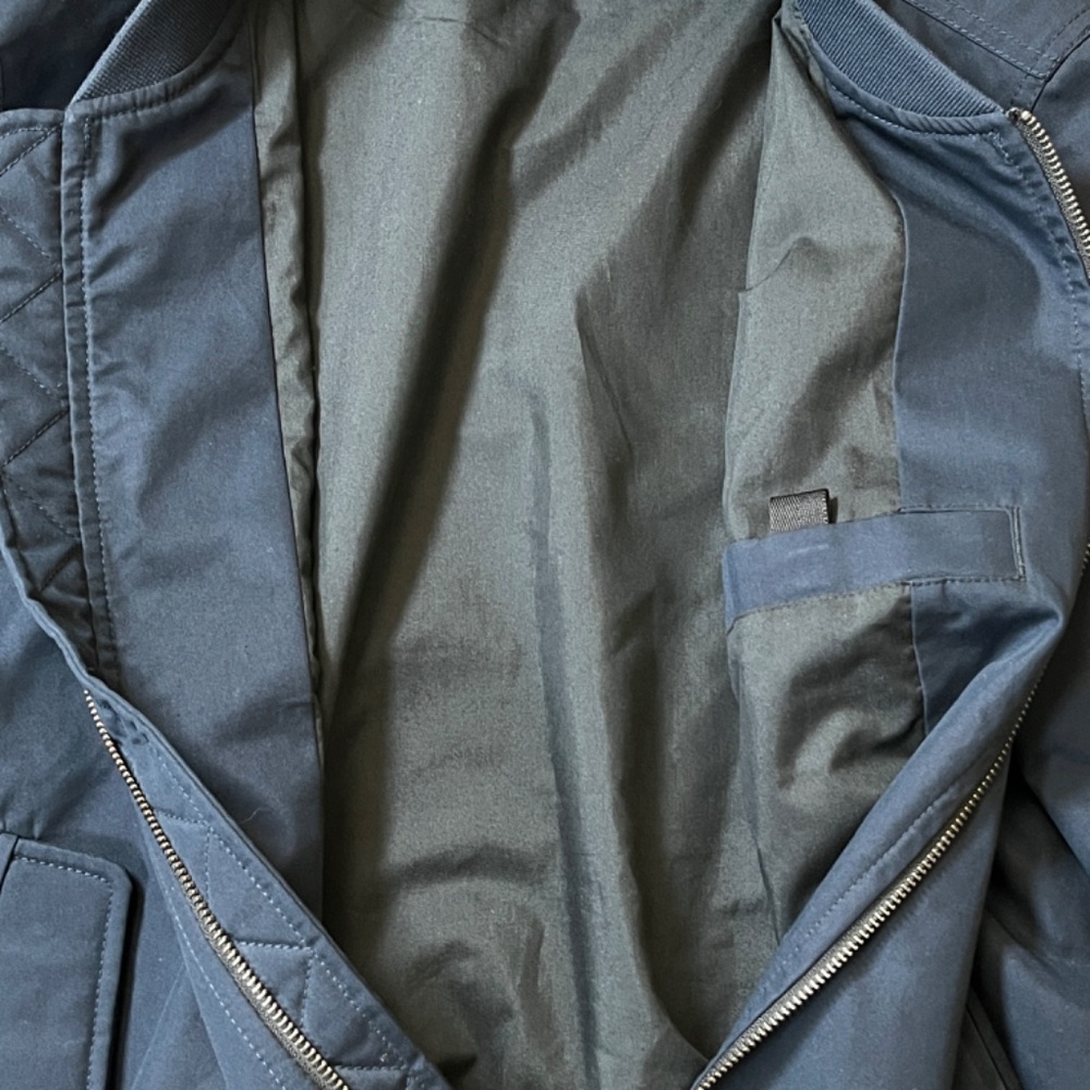 Everlane Uniform Full Zip Utility Bomber Jacket - Men's Size M - Blue - Picture 6 of 13